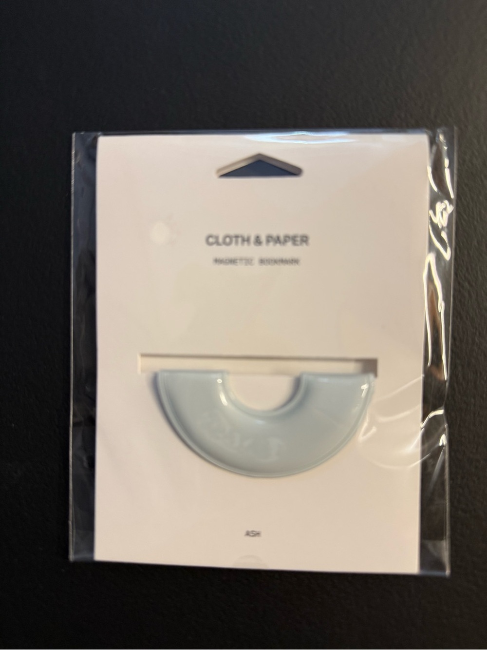 Cloth & Paper Ash Magnetic Bookmark